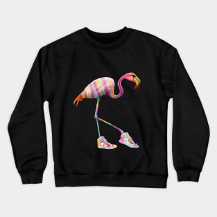 Raimbow Flamingo and shoes  sneakers Crewneck Sweatshirt
